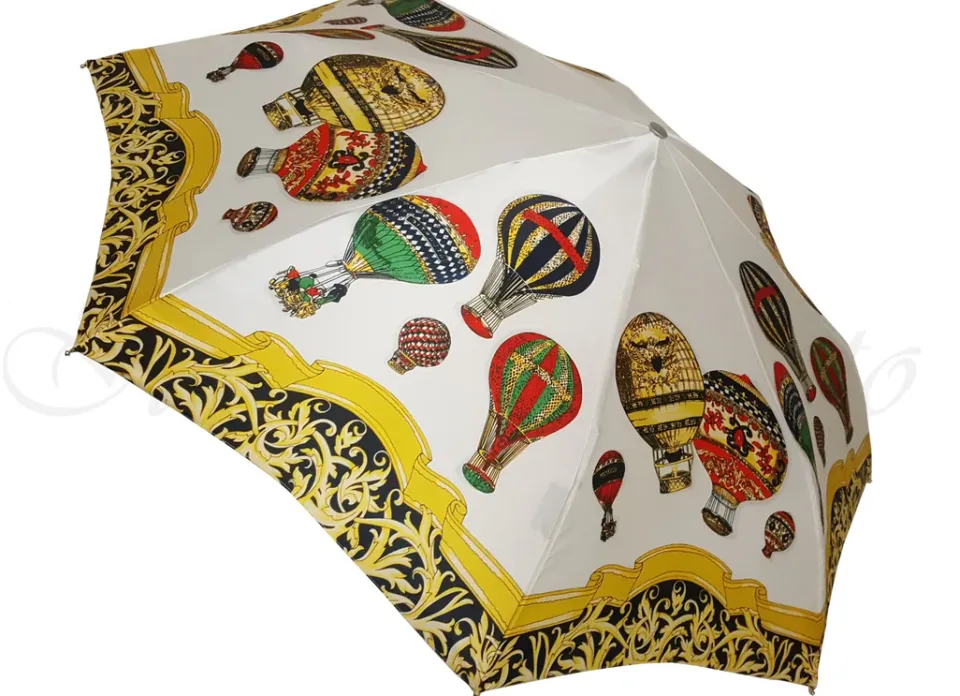Hot Il Marchesato Ombrello pieghevole da donna con mongolfiere