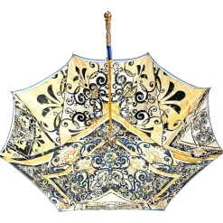 Fashion Il Marchesato Ombrello realizzato a mano con esclusivo disegno Maiolica