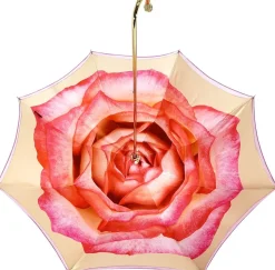 Online Il Marchesato Ombrello rosa con Disegno Rose