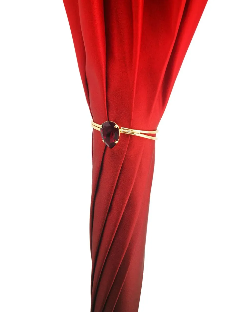Fashion Il Marchesato Ombrello rosso di lusso, tessuto doppio