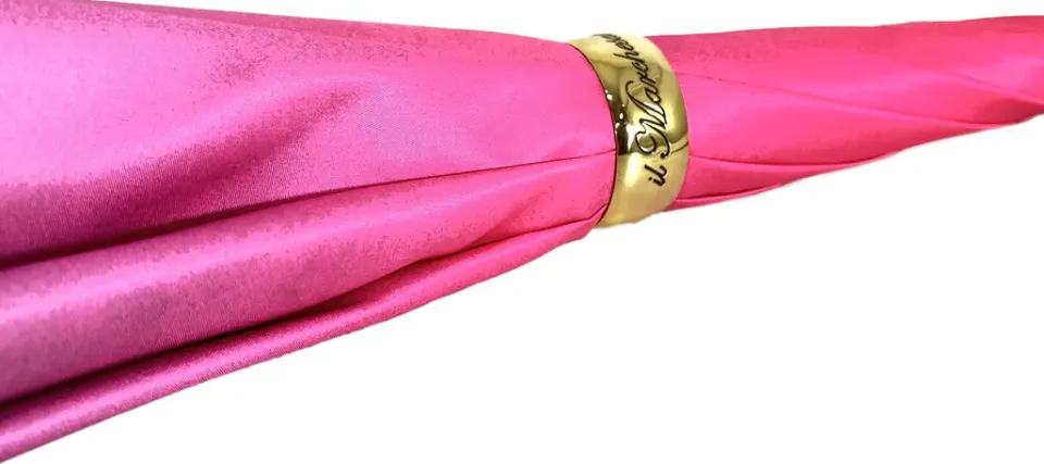 Online Il Marchesato Ombrello Sfumato Fucsia - Esclusivo disegno fiorato