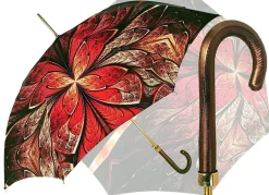 New Il Marchesato Ombrello speciale con fantasia rossa astratta