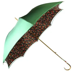 Online Il Marchesato Ombrello verde con fantasia rose