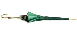 Online Il Marchesato Ombrello verde con fantasia rose