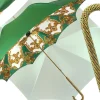 New Il Marchesato Ombrello verde da donna con cristalli
