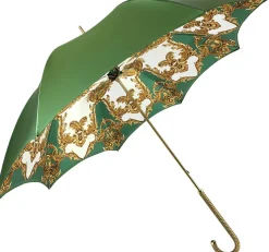 New Il Marchesato Ombrello verde da donna con cristalli