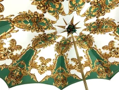 New Il Marchesato Ombrello verde da donna con cristalli