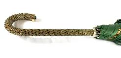 New Il Marchesato Ombrello verde da donna con cristalli