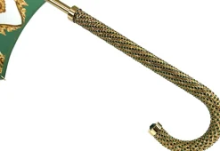 New Il Marchesato Ombrello verde da donna con cristalli