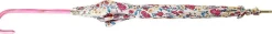 Online Il Marchesato Parasole Fiorellini rosa - Impugnatura in pelle rosa