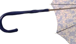 Best Il Marchesato Parasole floreale con Margherite - Manico in pelle blu