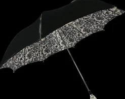 Outlet Il Marchesato Pieghevole doppio ombrello a baldacchino con design in pizzo