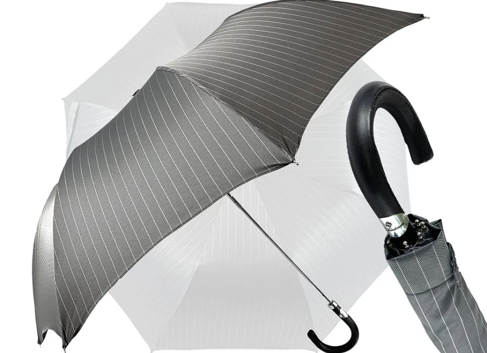Hot Il Marchesato Pieghevole elegante rigato grigio