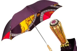 Best Il Marchesato Plum Majesty: Exclusive Umbrella in Plum Color with Ornamental Design