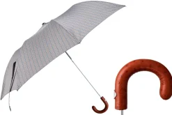 Sale Il Marchesato Polka Dots Jacquard: Foldable Umbrella with Bamboo