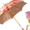 Fashion Il Marchesato Premium Craft Umbrella with Beautiful Hand-Painted Rose Detail