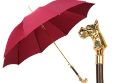 Best Il Marchesato Premium Men's Exclusive Luxury Umbrella with 24K dog handle