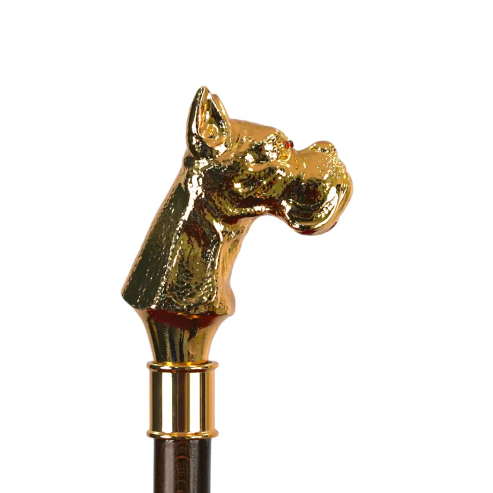 Best Il Marchesato Premium Men's Exclusive Luxury Umbrella with 24K dog handle