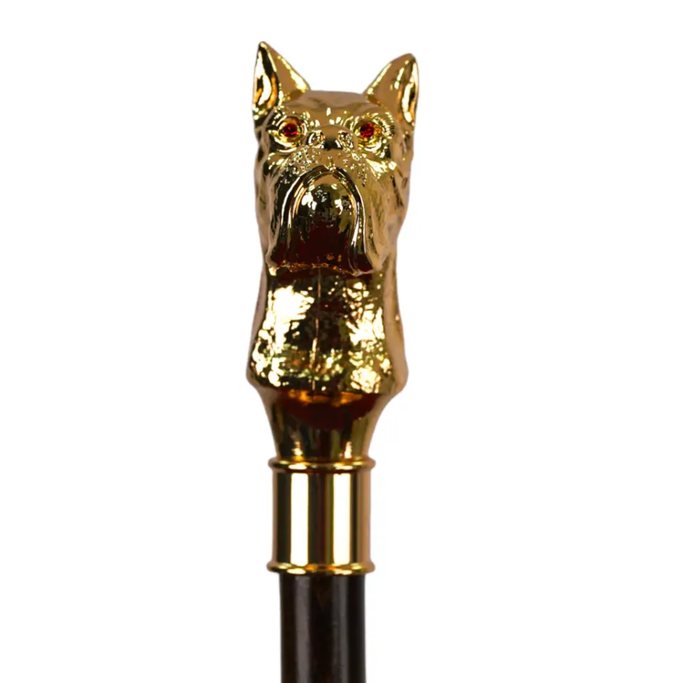 Best Il Marchesato Premium Men's Exclusive Luxury Umbrella with 24K dog handle
