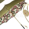 Fashion Il Marchesato Prezioso ombrello color Khaki con medaglione di cristalli