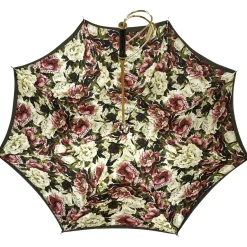 Fashion Il Marchesato Prezioso ombrello color Khaki con medaglione di cristalli