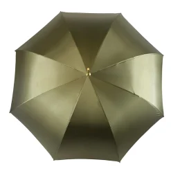 Fashion Il Marchesato Prezioso ombrello color Khaki con medaglione di cristalli