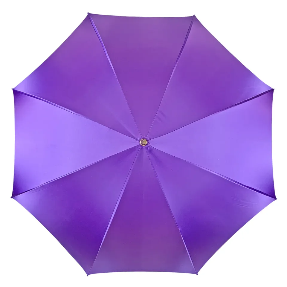 Outlet Il Marchesato Prezioso ombrello viola con cristalli gialli