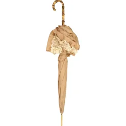 Outlet Il Marchesato Retro-style umbrella-parasol with ruffles and lace