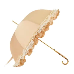 Outlet Il Marchesato Retro-style umbrella-parasol with ruffles and lace