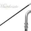 New Il Marchesato Robusto bastone da passeggio con cristalli Petrolio