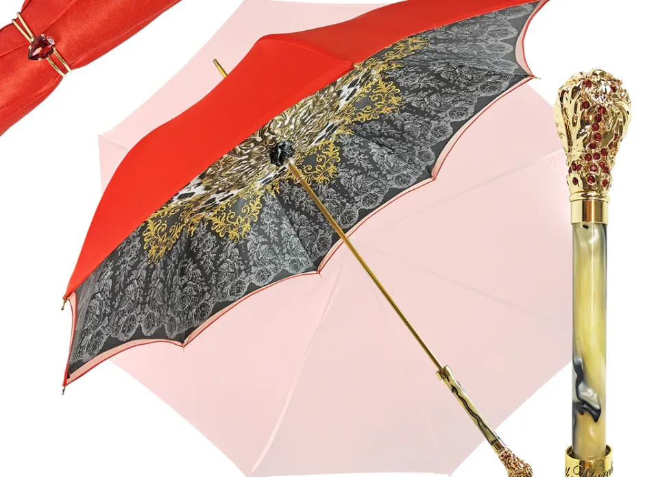 Clearance Il Marchesato Rosso e grigio con corone interne
