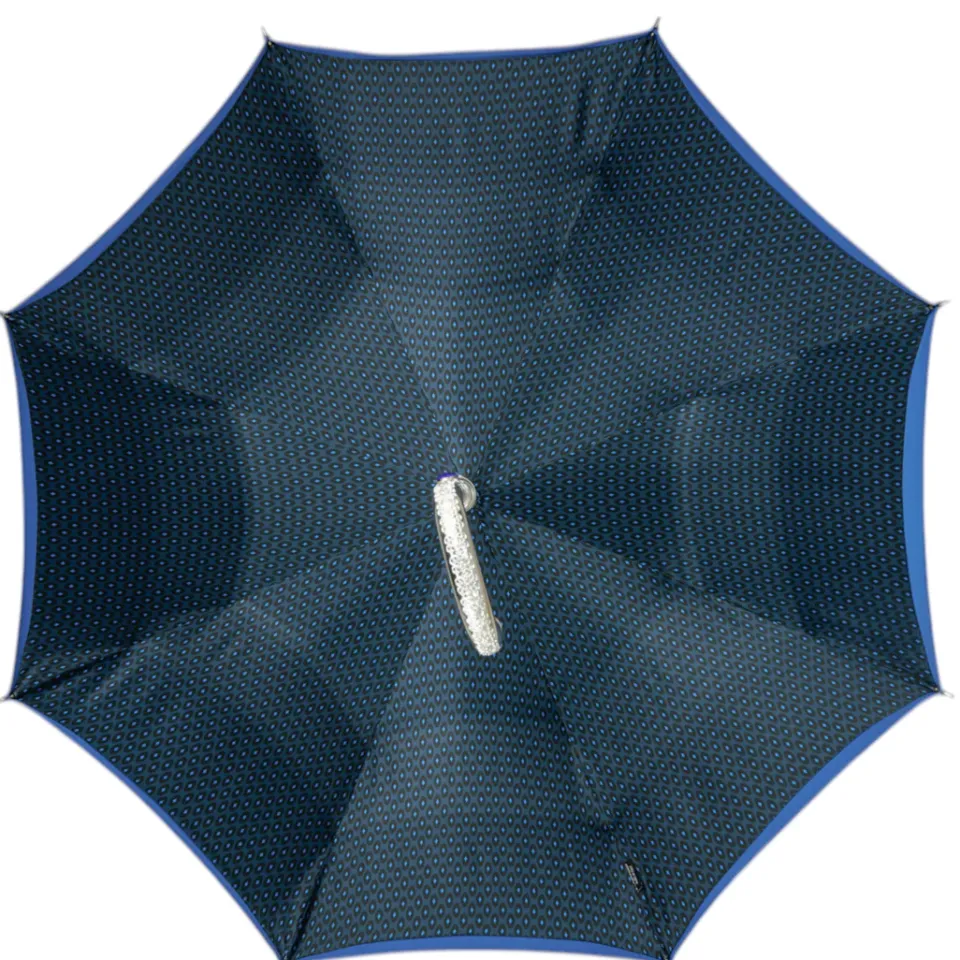 Fashion Il Marchesato Royal Blue Umbrella with Shimmering Crystal Accents for Luxurious Styl