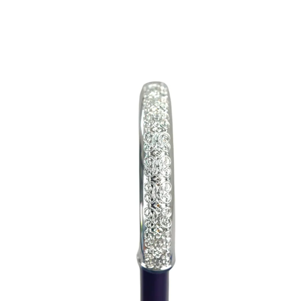 Fashion Il Marchesato Royal Blue Umbrella with Shimmering Crystal Accents for Luxurious Styl