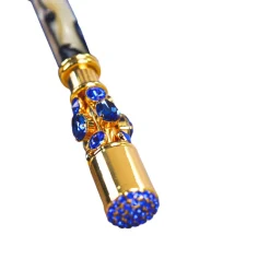Discount Il Marchesato Sapphire Splendor: Handcrafted Electric Blue Umbrella with Crystal Han