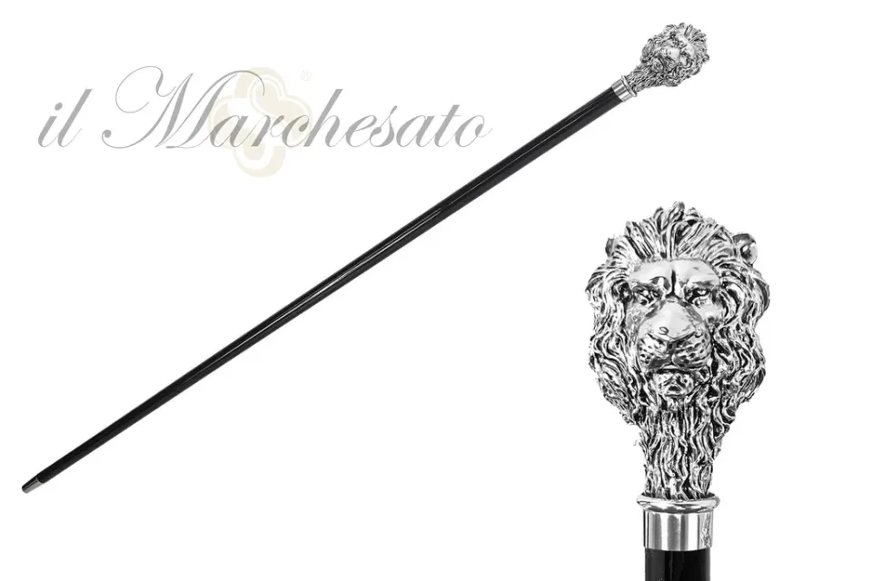Fashion Il Marchesato 925Silver Plaked Leon Walking Stick