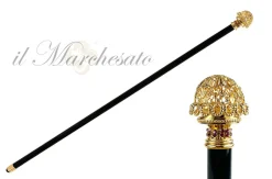 Best Il Marchesato Simpatico bastone da passeggio con strass in cristallo
