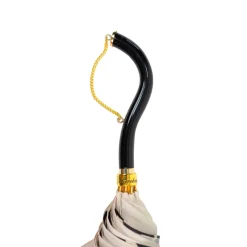 New Il Marchesato Simple and Original Black and Cream Umbrella