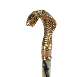 Discount Il Marchesato Snake Charmer: Umbrella with Cobra Handle in Gold