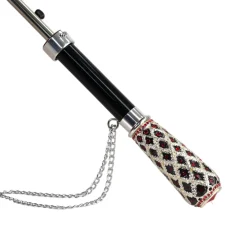 New Il Marchesato Special Edition Umbrella Featuring Black Ruffles and Silver-Plated Acc