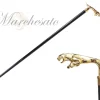 Fashion Il Marchesato Stick a passeggiata jaguar gold -placcata 24k