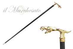 Fashion Il Marchesato Stick a passeggiata jaguar gold -placcata 24k