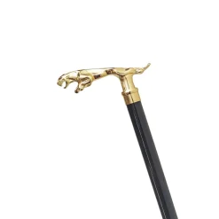 Fashion Il Marchesato Stick a passeggiata jaguar gold -placcata 24k