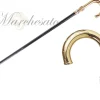 Fashion Il Marchesato Stick a piedi per l'uomo in ottone - 24k Gold placcati con sfera argentata