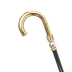 Fashion Il Marchesato Stick a piedi per l'uomo in ottone - 24k Gold placcati con sfera argentata