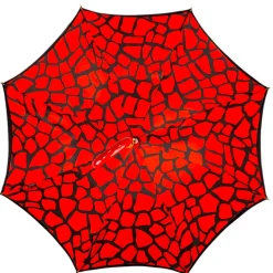 Fashion Il Marchesato Stylish Black and Red Umbrella