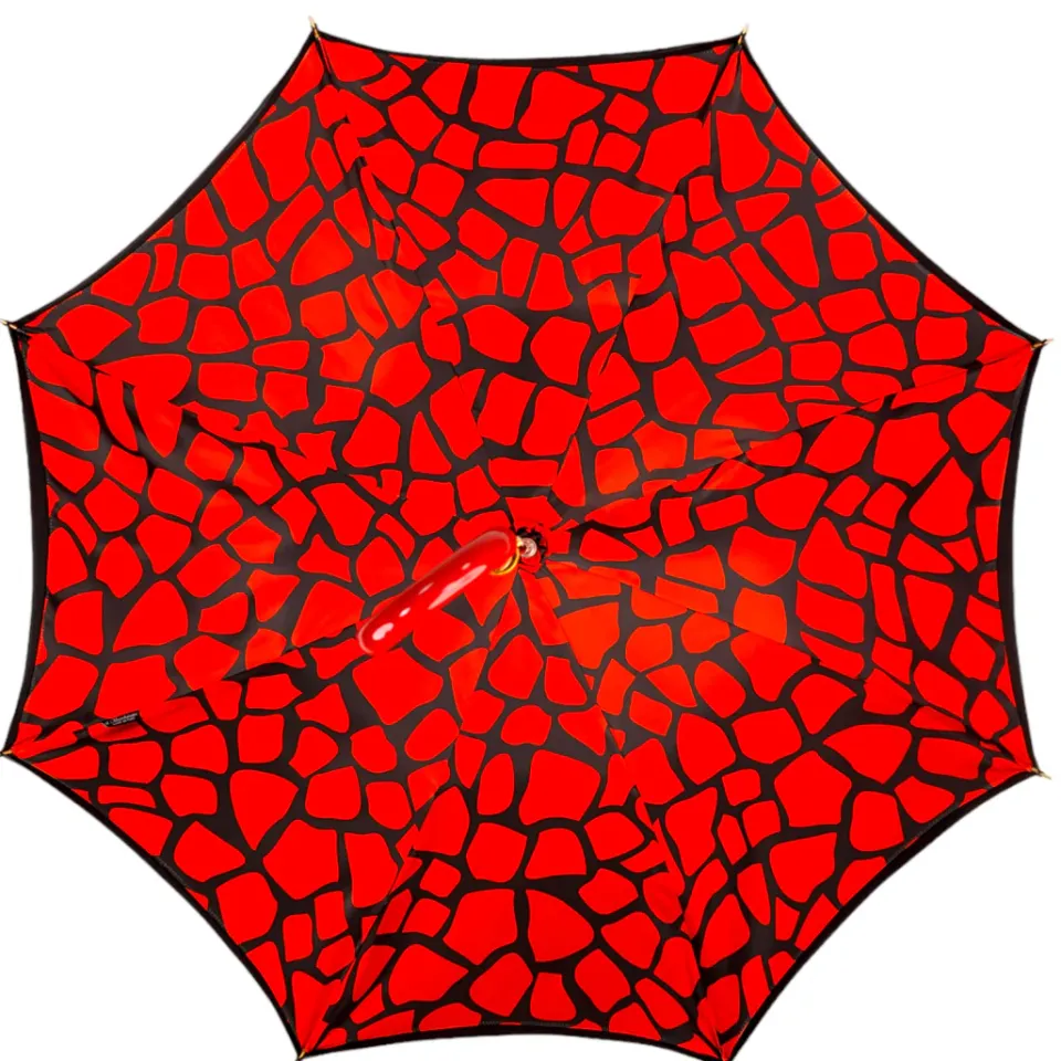 Fashion Il Marchesato Stylish Black and Red Umbrella