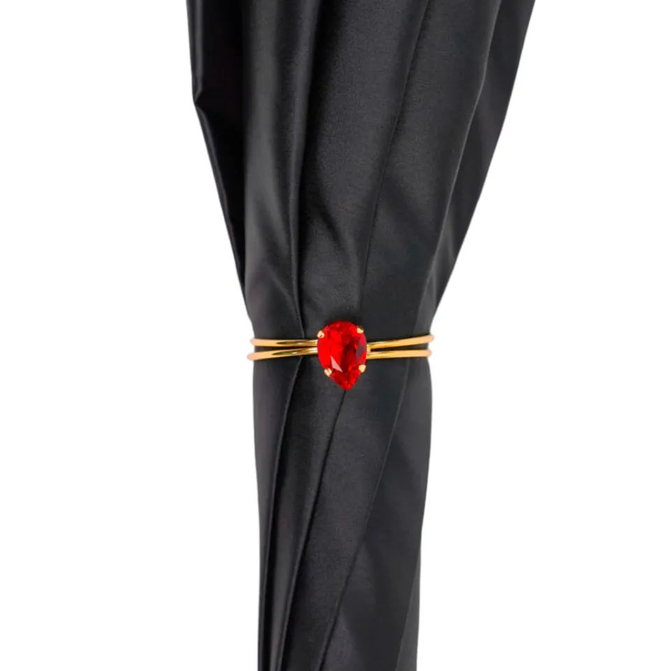 Fashion Il Marchesato Stylish Black and Red Umbrella