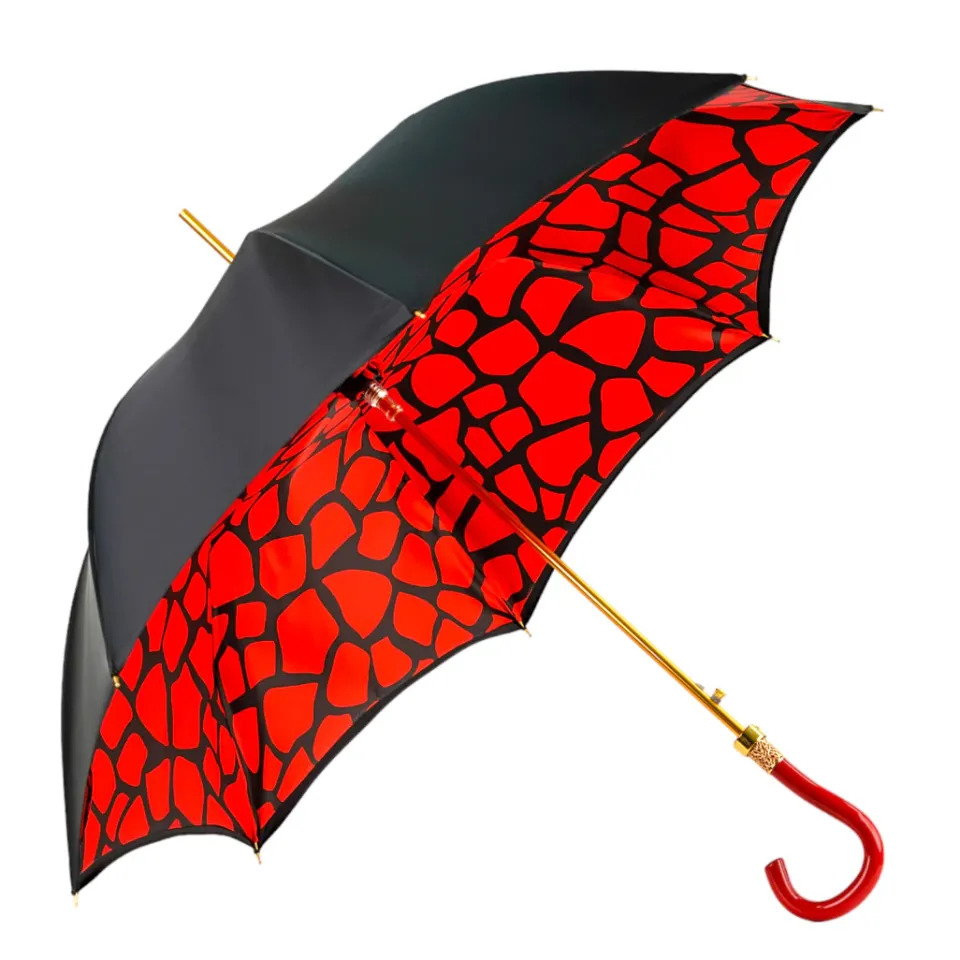 Fashion Il Marchesato Stylish Black and Red Umbrella