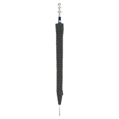 Discount Il Marchesato Stylish Grey & Blue Jacquard Umbrella - Silverplated handle