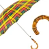 Hot Il Marchesato Stylish Tartan Bamboo Umbrella